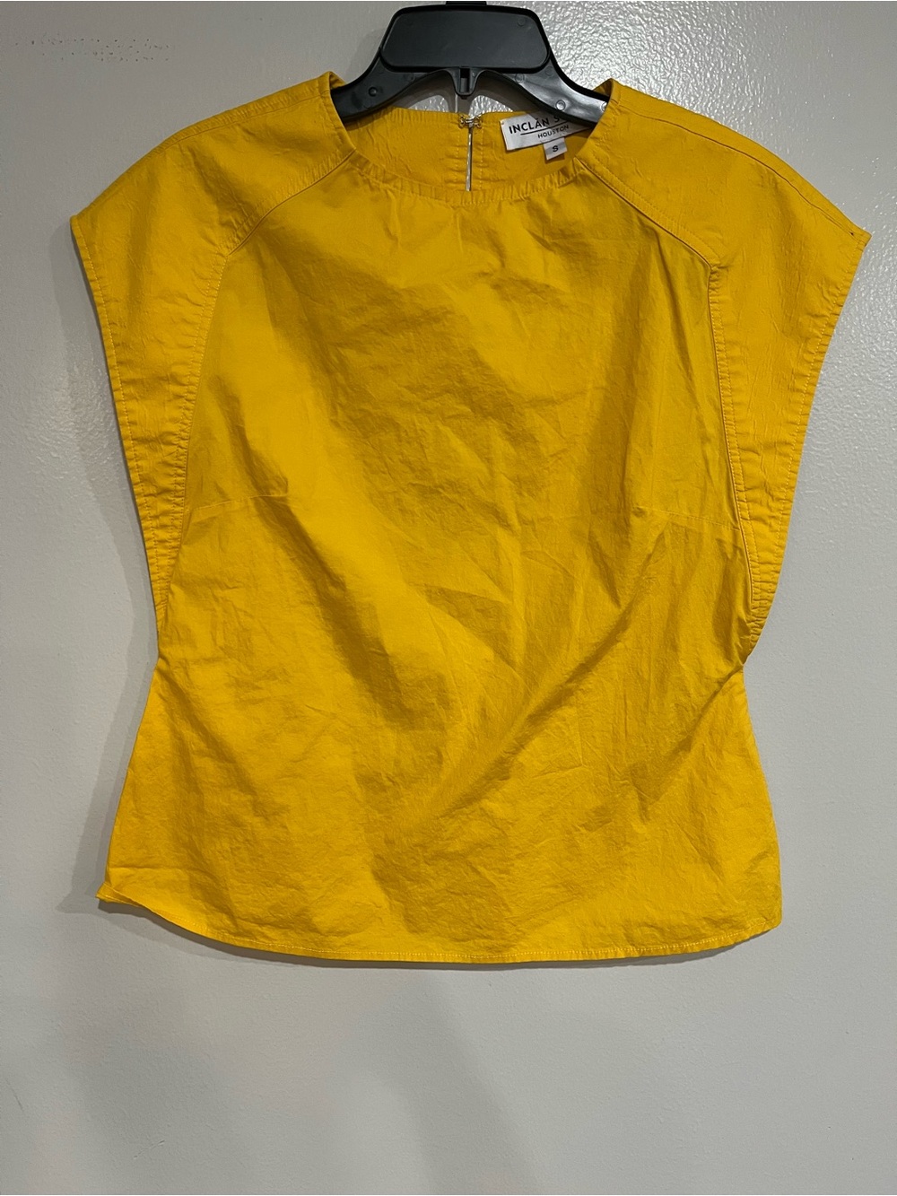 INC International Concepts Bright Yellow Cap Sleeve Top S